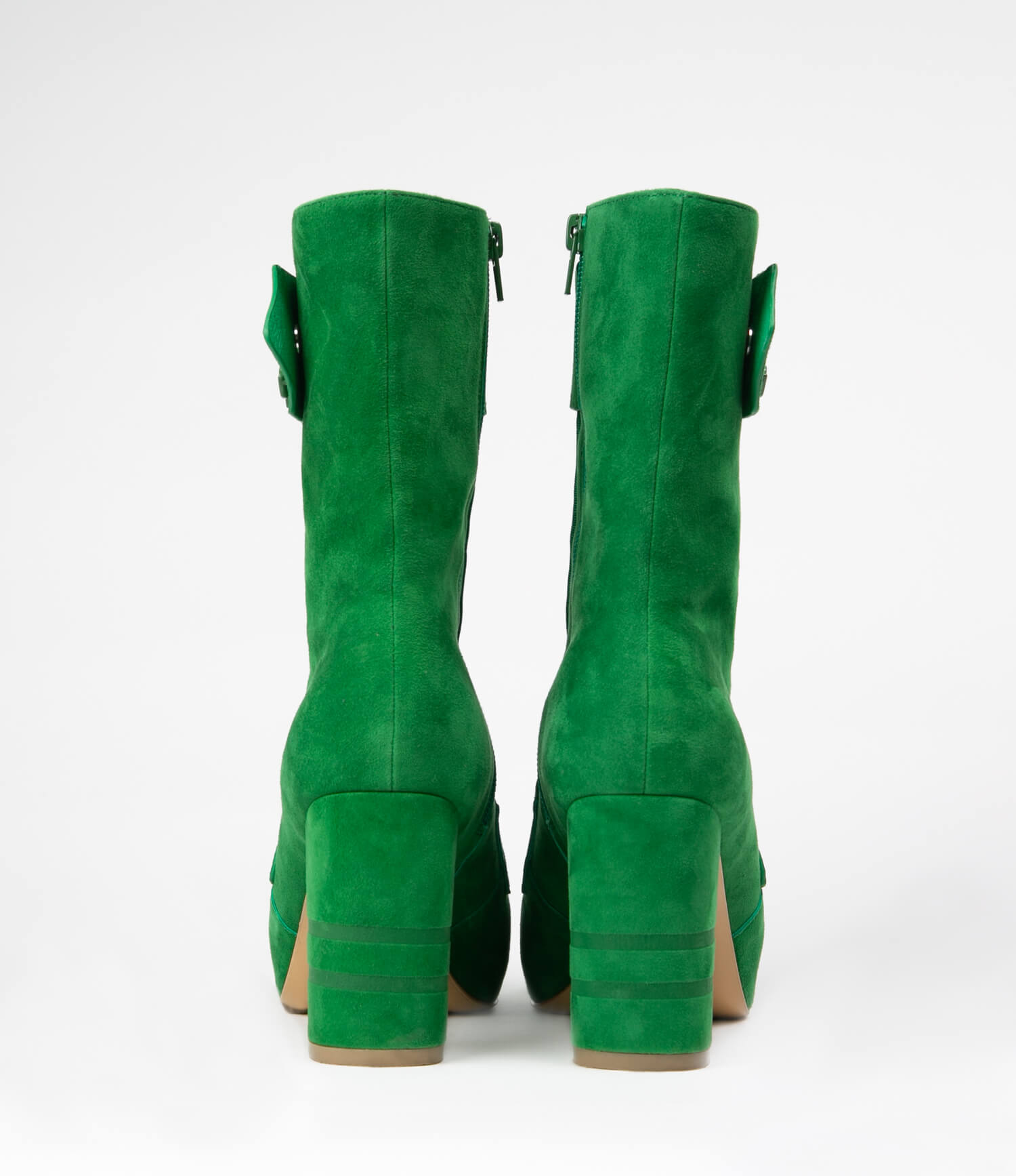 Michaela V Marta Green Suede Boots