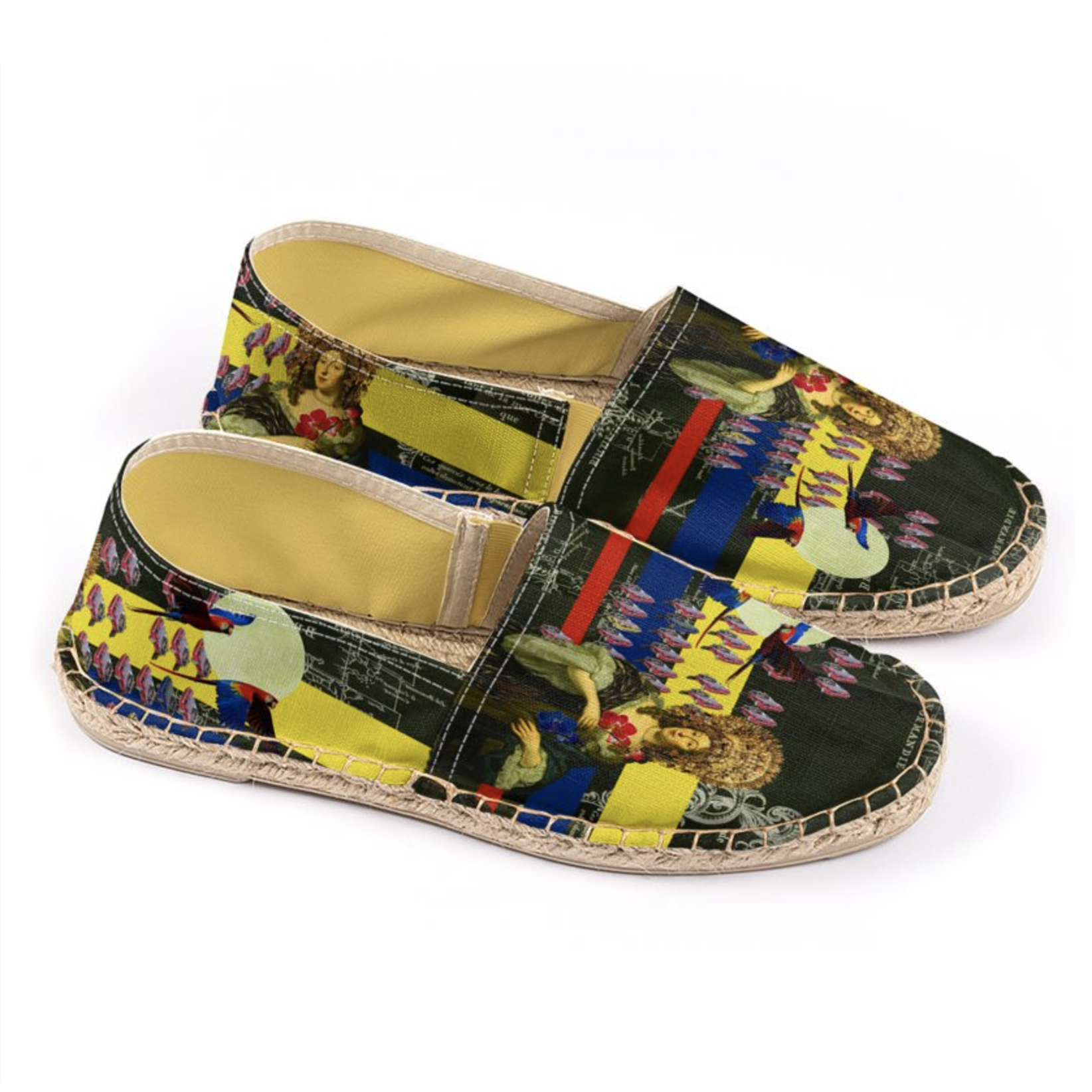 THE FLOWERS OF THE QUEEN Unisex All Over Print Espadrilles